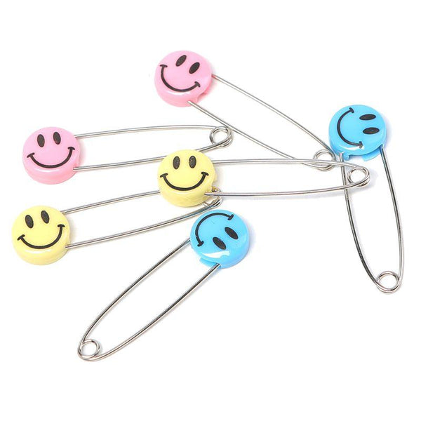Luqu Safety Pin Smiley Face - ZRAFH