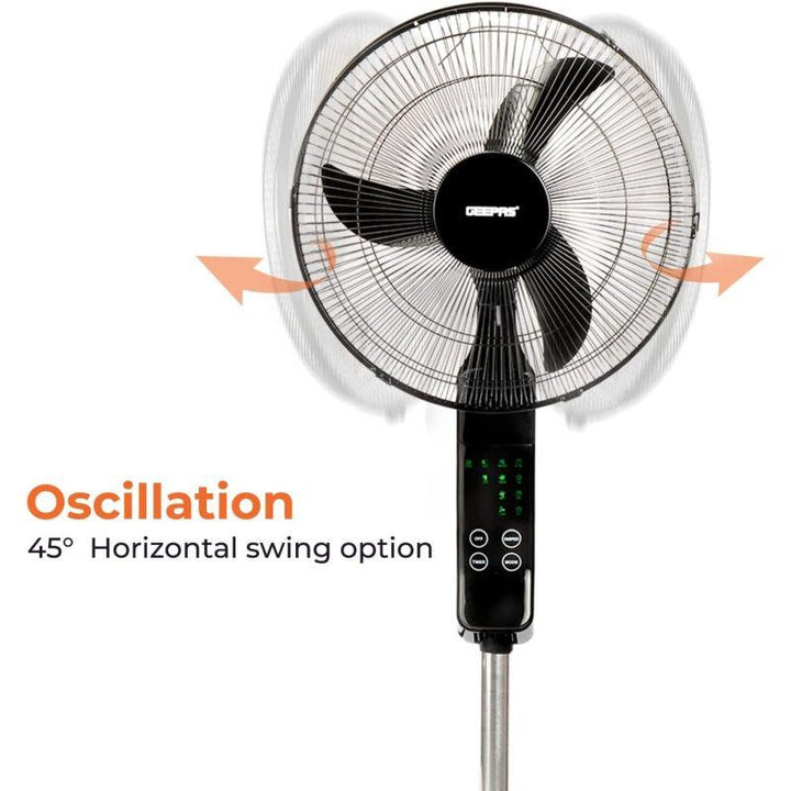 Geepas 16 inch Stand Fan With Remote Control 50W - GF9466 - Zrafh.com - Your Destination for Baby & Mother Needs in Saudi Arabia