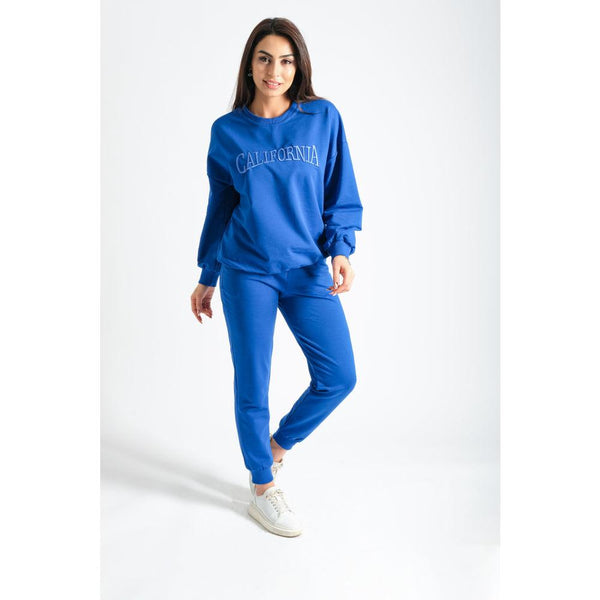 Londonella High Neck Sports Set With Elasticated drawstring waist - Blue - 100194 - Zrafh.com - Your Destination for Baby & Mother Needs in Saudi Arabia