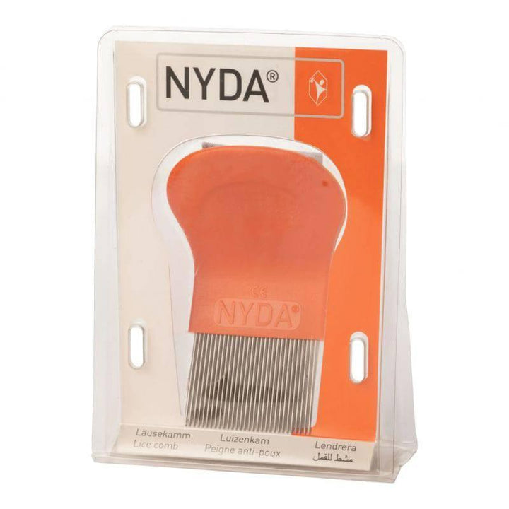 NYda Lice Metal Comb - Orange - ZRAFH