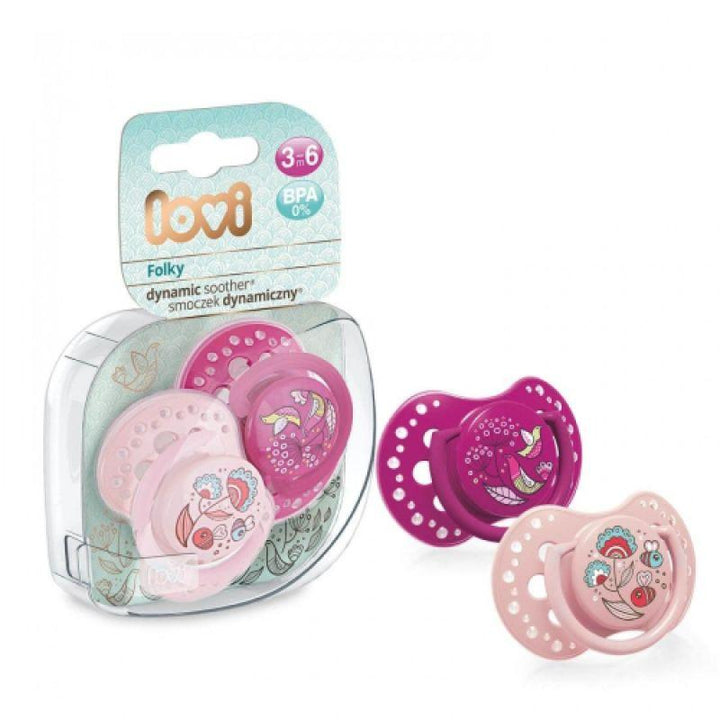 Lovi Silicone Soother - Size 3- 6 Months - 2 Pieces - ZRAFH