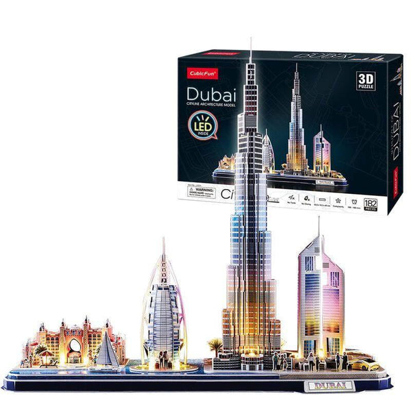 Cubic fun 3D puzzle Dubai cityline - 182 pieces - ZRAFH