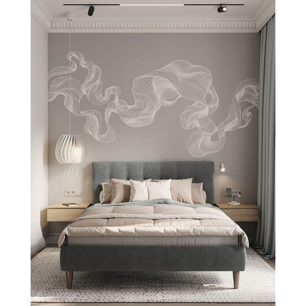 Ethereal Grey Velvet Super King Bed By Alhome - 110112351 - Zrafh.com - Your Destination for Baby & Mother Needs in Saudi Arabia