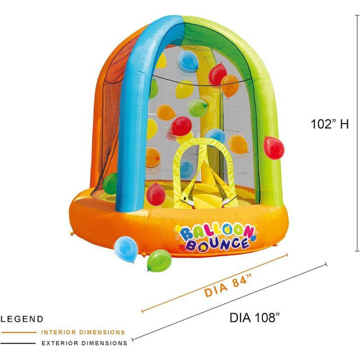 Banzai Inflatable Balloon Bounce House - 3+ Years - Zrafh.com - Your Destination for Baby & Mother Needs in Saudi Arabia