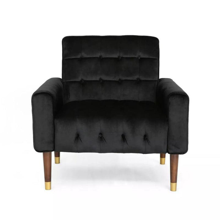 Black Velvet Chair By Alhome - 110111772 - Zrafh.com - Your Destination for Baby & Mother Needs in Saudi Arabia