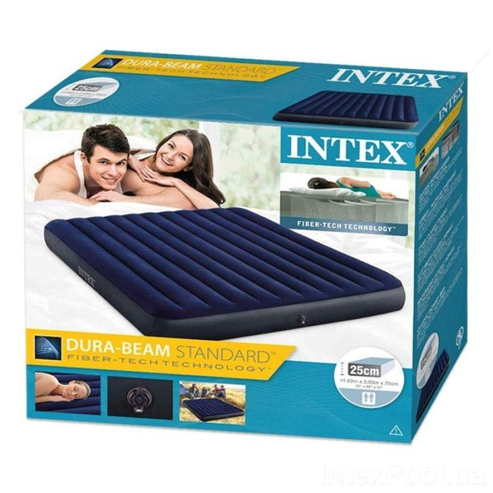 Intex Air Sleeping Bed - Blue - INT64755 - Zrafh.com - Your Destination for Baby & Mother Needs in Saudi Arabia