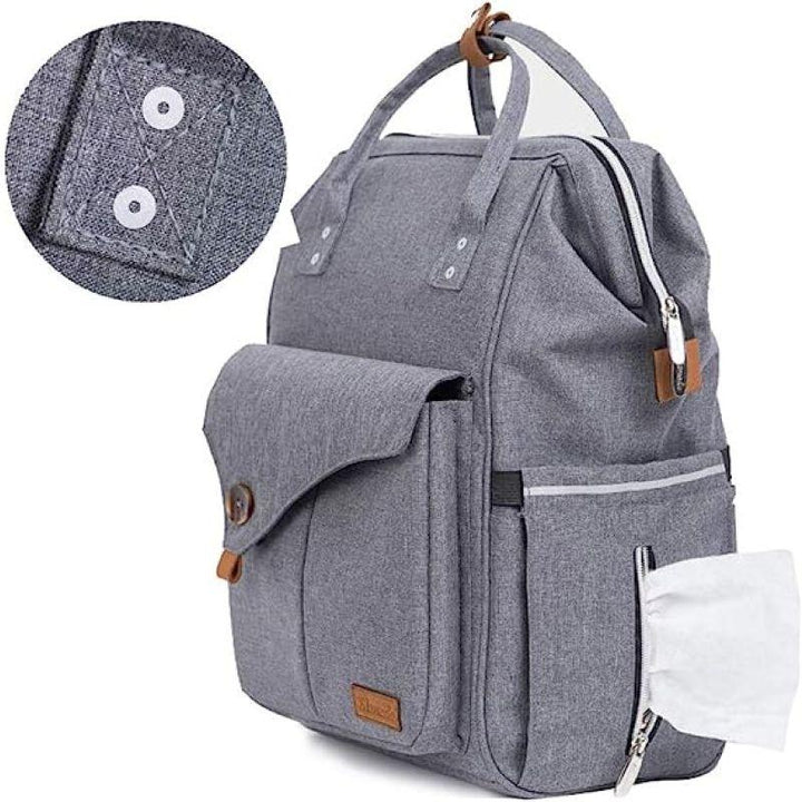 Alameda Diaper Backpack - Large - Grey - AL_DP_GY - ZRAFH