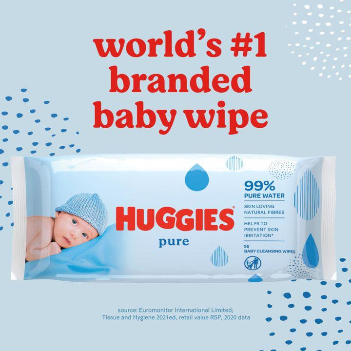 Huggies Baby Wipes Pure Soft Gentle Baby - 5029054659 - Zrafh.com - Your Destination for Baby & Mother Needs in Saudi Arabia
