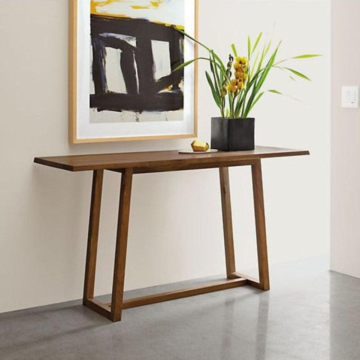 Contemporary Wood Console with Stylish Wood Face By Alhome - Zrafh.com - Your Destination for Baby & Mother Needs in Saudi Arabia