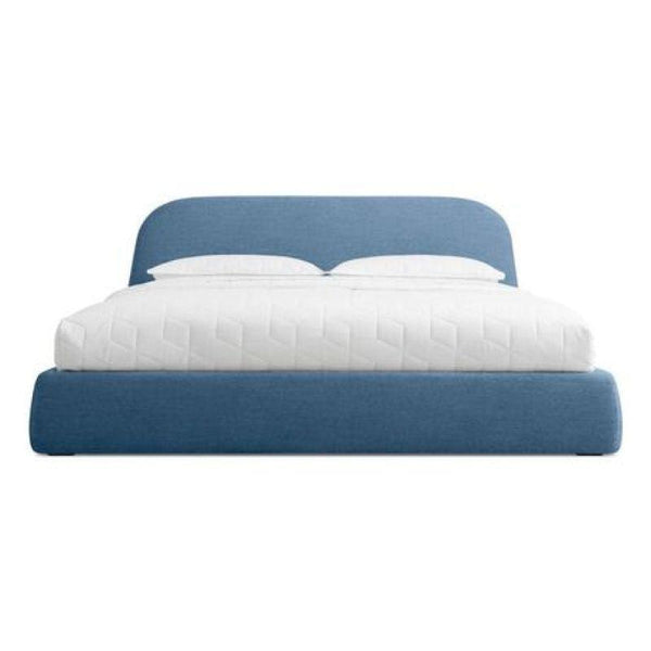 Serene Blue Queen Bed Chanel Elegance By Alhome - Zrafh.com - Your Destination for Baby & Mother Needs in Saudi Arabia