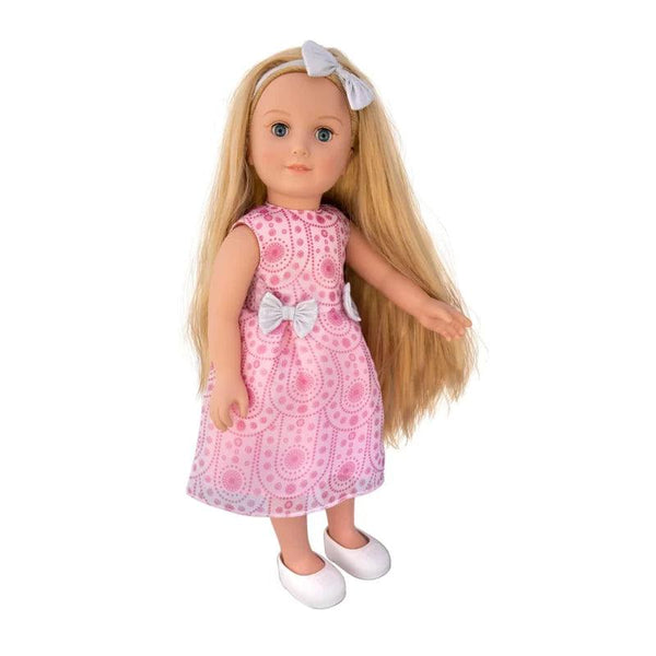 Hayati Girl 18-Inch Doll Sandy Long Hair Holiday Dress - ZRAFH