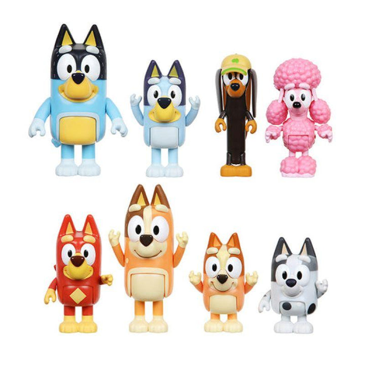 Bluey Family & Friends Pack - 8 Figures - Zrafh.com - Your Destination for Baby & Mother Needs in Saudi Arabia