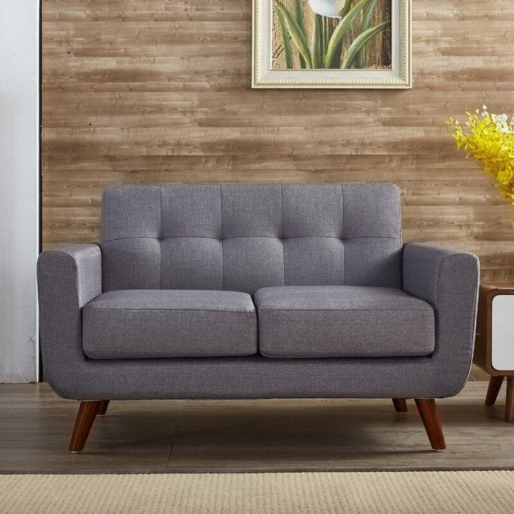 Modern Sleek Linen 2 Seater Sofa - 180x85x85 cm - By Alhome - Zrafh.com - Your Destination for Baby & Mother Needs in Saudi Arabia