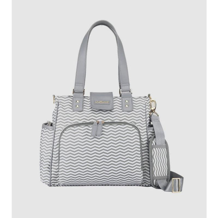 Little Story Jane Diaper Bag With USB - Grey - Zrafh.com - Your Destination for Baby & Mother Needs in Saudi Arabia