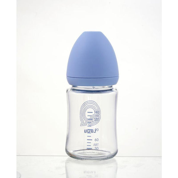 Luqu Glass Feeding Bottle Wide Neck - 140Ml - ZRAFH