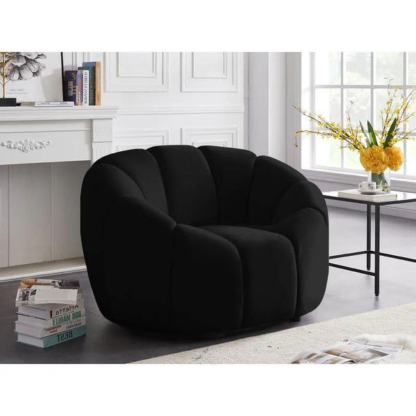 Elegant Black Boucle Chair Swedish Wood By Alhome - Zrafh.com - Your Destination for Baby & Mother Needs in Saudi Arabia