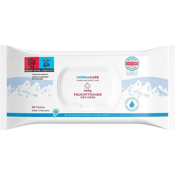 Germacare Baby Wet Wipes - 60 Pieces - Zrafh.com - Your Destination for Baby & Mother Needs in Saudi Arabia