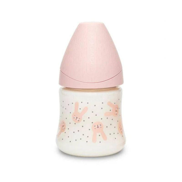 Suavinex Hygge Rabbit Baby Feeding Bottle 150 ml - Pink - ZRAFH