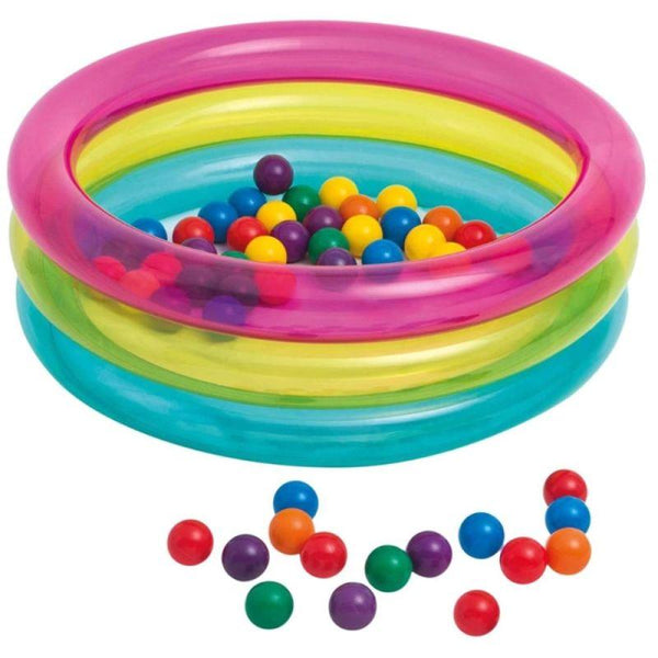 Intex Inflatable Baby Ball Pit - 86 x 25 cm - INT48674 - Zrafh.com - Your Destination for Baby & Mother Needs in Saudi Arabia