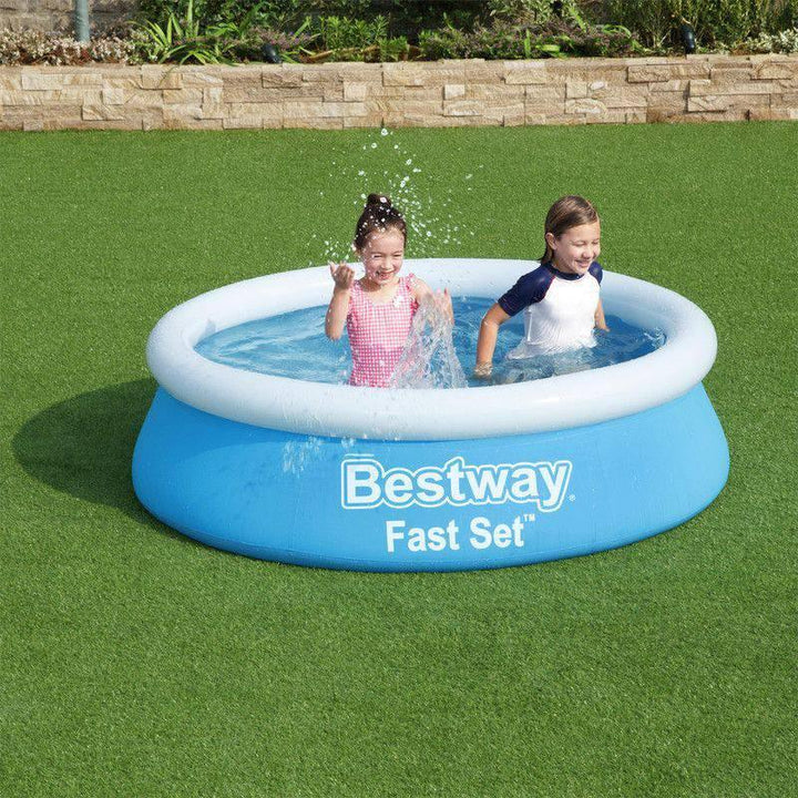 Inflatable Round Fast Set Pool Blue - 183x51 cm - 26-57392 - ZRAFH