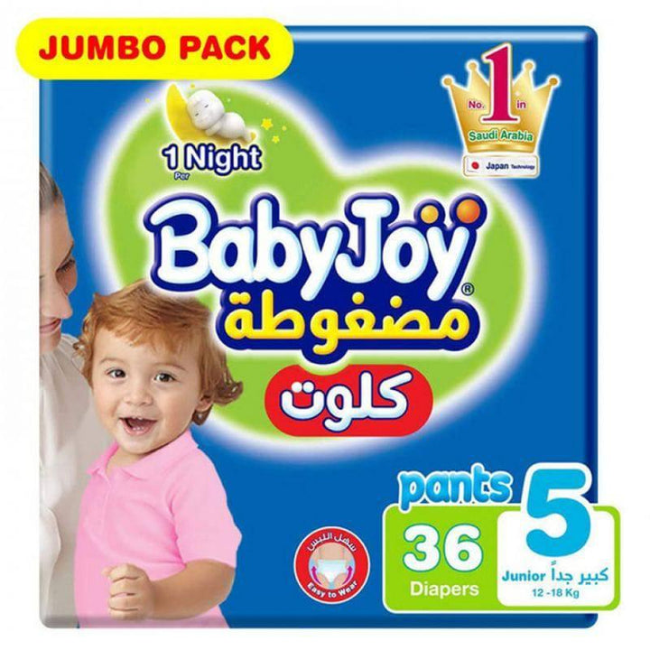 Babyjoy Culotte Jumbo #5 Junior Size - 36 Diapers - ZRAFH