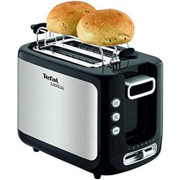 Tefal Toaster New Express 2 Slot - 850 W - black and silver - TT365027 - ZRAFH