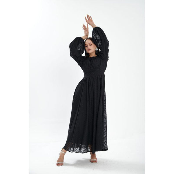 Londonella Women's Long Summer Dress With Long Sleeves - Lon100306 - Zrafh.com - Your Destination for Baby & Mother Needs in Saudi Arabia