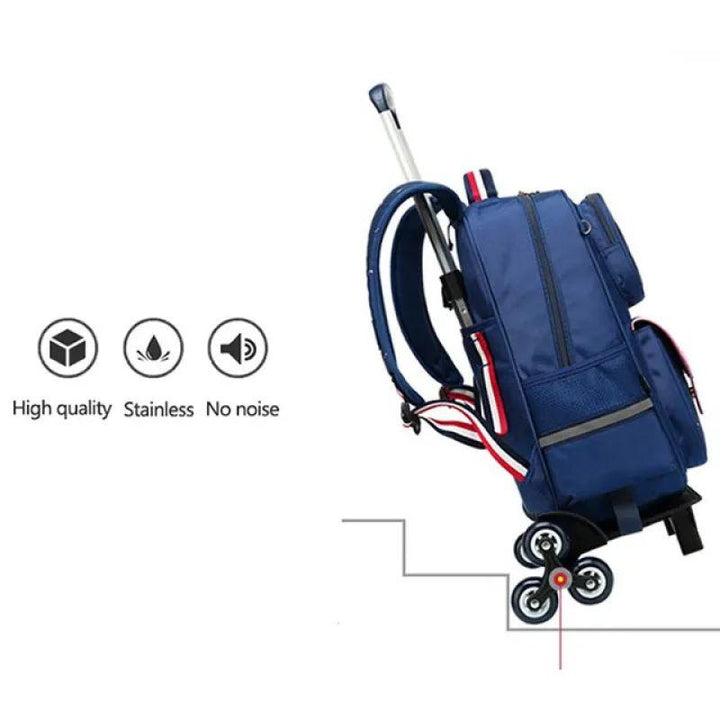 Eazy Kids Universal School Bag Trolley - Blue - Zrafh.com - Your Destination for Baby & Mother Needs in Saudi Arabia