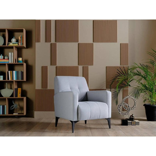 Gray Linen Chair By Alhome - 110111674 - Zrafh.com - Your Destination for Baby & Mother Needs in Saudi Arabia