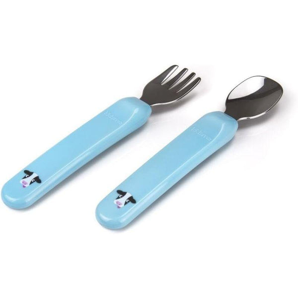 Kidsme Kidsme Premier Spoon And Fork - Age 12 Months And Above - Zrafh.com - Your Destination for Baby & Mother Needs in Saudi Arabia