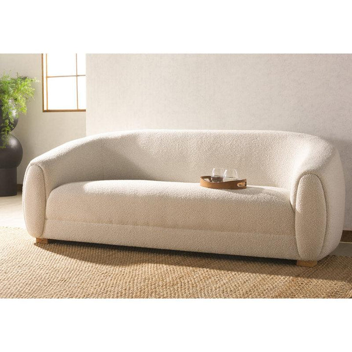 3-Seater Bouclé Sofa in Classic Beige By Alhome - 110111251 - Zrafh.com - Your Destination for Baby & Mother Needs in Saudi Arabia