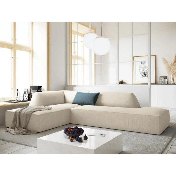 Comfortable Velvet Corner Sofa - 280x170x85x85 cm - By Alhome - Zrafh.com - Your Destination for Baby & Mother Needs in Saudi Arabia