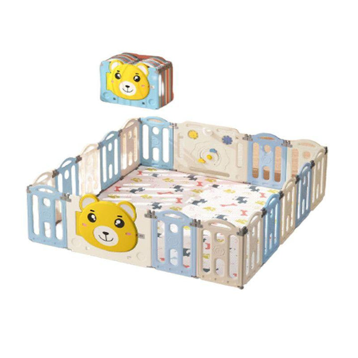 Baby Love Foldable Bear Children's Playroom - Grey - 28-UN37-13G - Zrafh.com - Your Destination for Baby & Mother Needs in Saudi Arabia