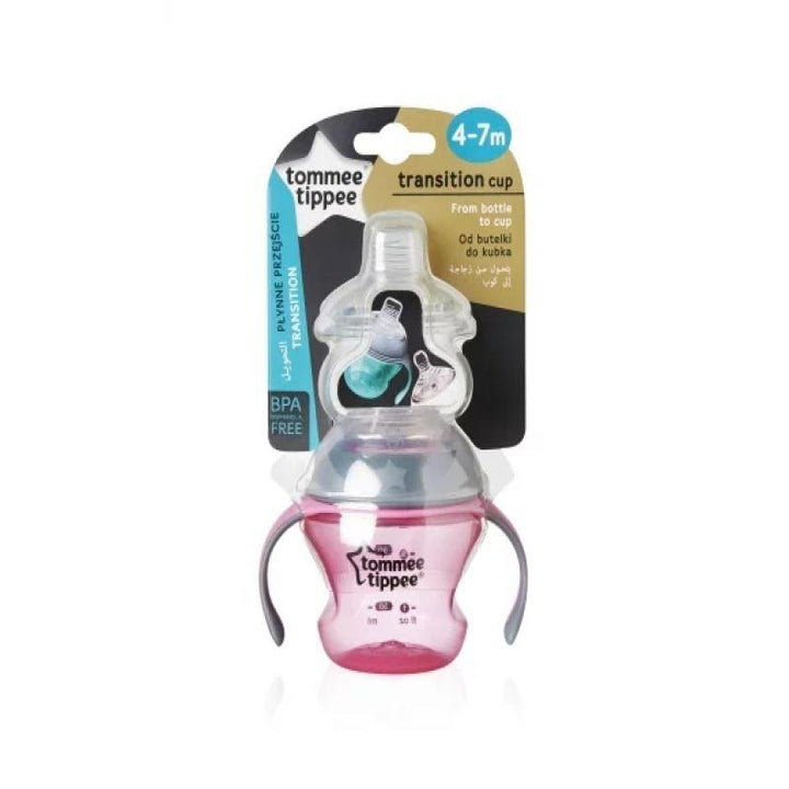 Tommee Tippee Transition Cup - 4-7 Months - Blue - Zrafh.com - Your Destination for Baby & Mother Needs in Saudi Arabia