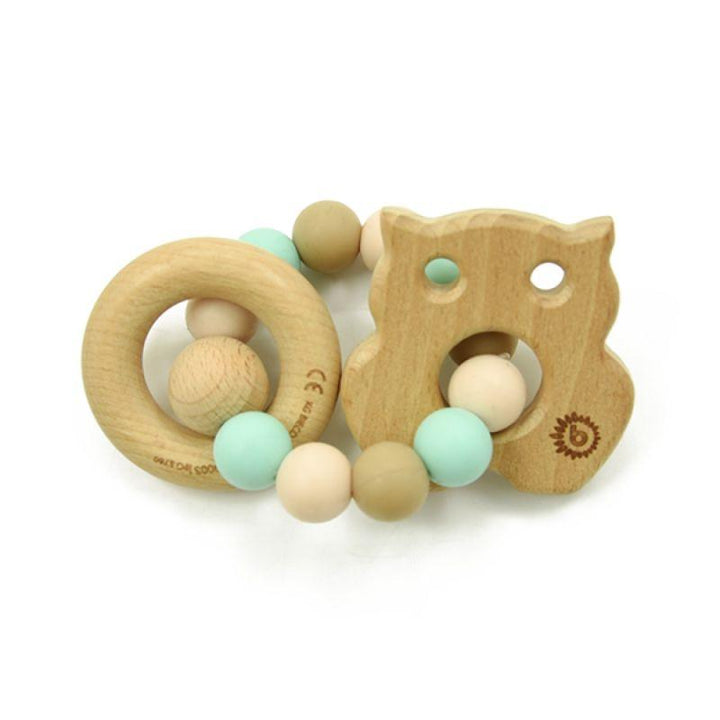 Luqu Silicone Wood Teether- Bird - ZRAFH