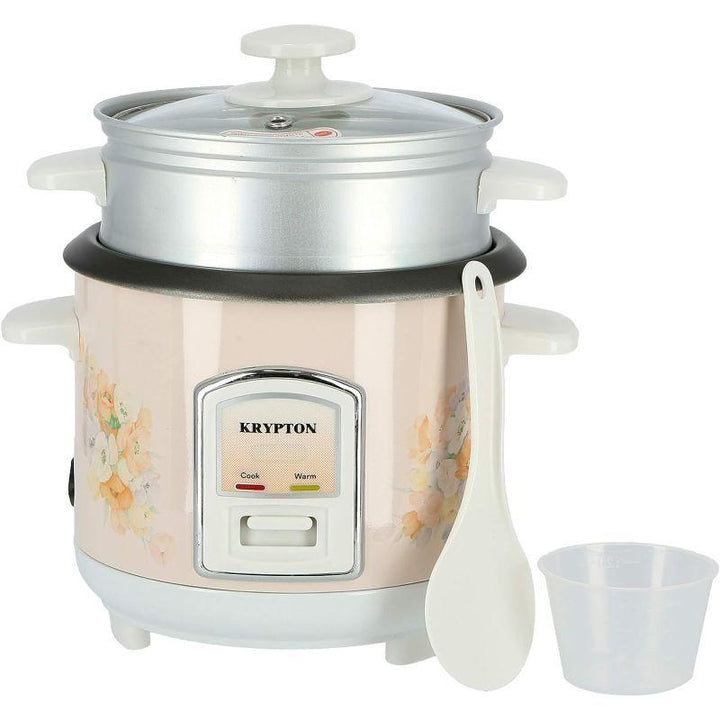 Krypton Electric Rice Cooker with Steamer - 240 V - 0.6 L - KNRC6054 - Zrafh.com - Your Destination for Baby & Mother Needs in Saudi Arabia