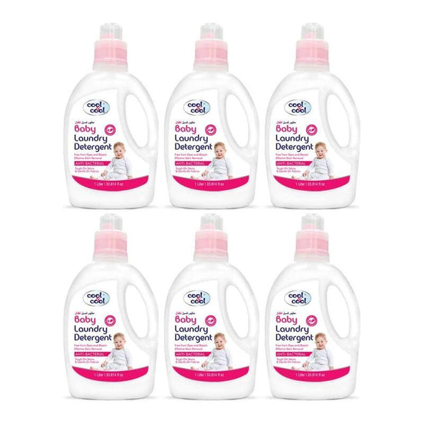 Cool & Cool Baby Laundry Detergent Pack of 6 - 1L each - Zrafh.com - Your Destination for Baby & Mother Needs in Saudi Arabia