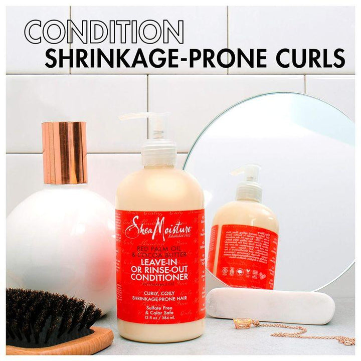 SheaMoisture Red Palm Oil & Cocoa Butter Conditioner For Curly Hair - 384 ml - Zrafh.com - Your Destination for Baby & Mother Needs in Saudi Arabia