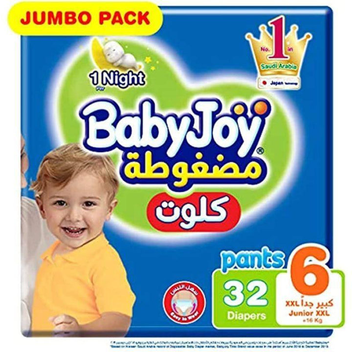 Babyjoy Culotte Jumbo #6 Junior XXL Size - 32 Sheets - ZRAFH