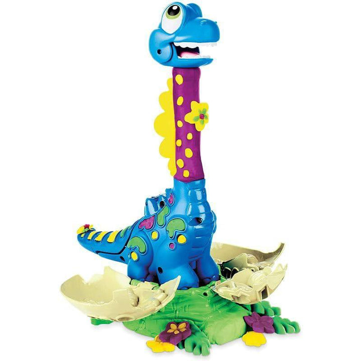 Dino Crew Growin' Tall Bronto Playset From Play-Doh Multicolor - 6.68x20.32x21.59 cm - F1503 - ZRAFH