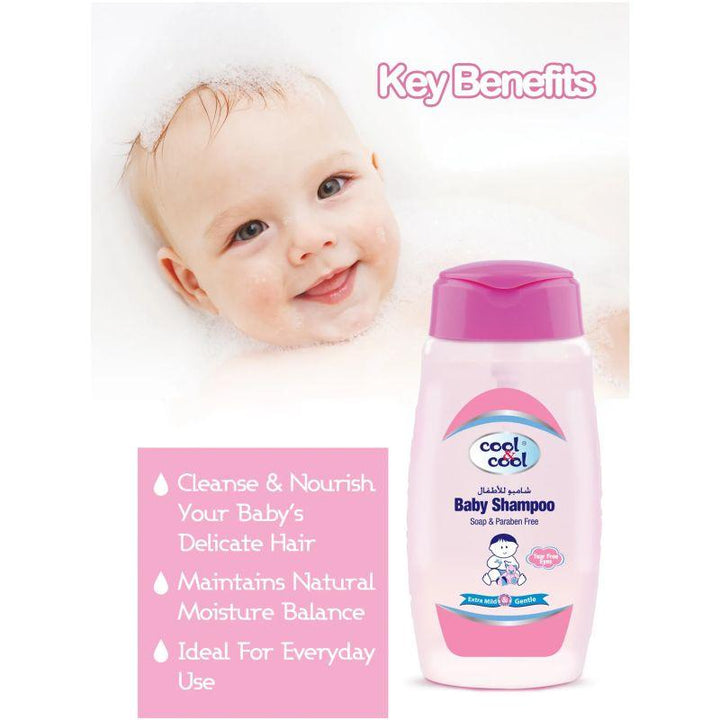 Cool & Cool Baby Shampoo Pack of 2 - 250 ml - Zrafh.com - Your Destination for Baby & Mother Needs in Saudi Arabia