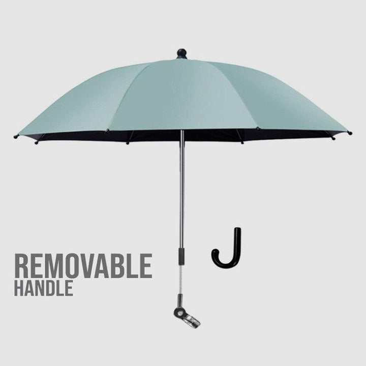 Teknum Universal Stroller Umbrella with Holder Clip Clamp Green - ZRAFH