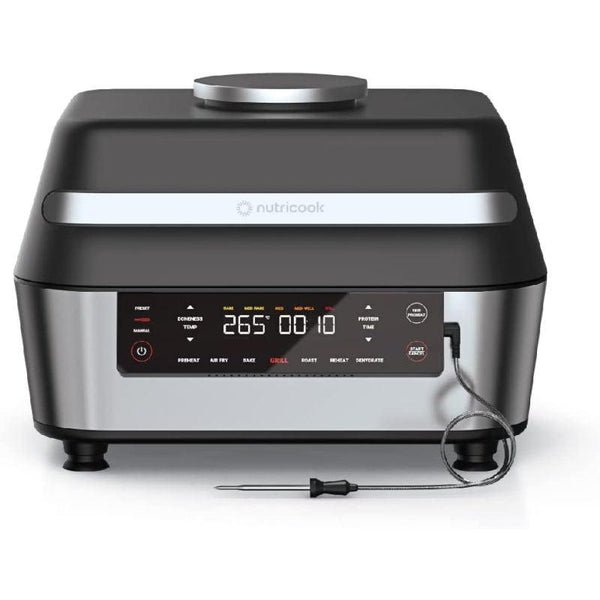 Nutricook Smart Air Fryer Oven with Grill 8.5 Liters Stainless Steel 1760 W - Black - Zrafh.com - Your Destination for Baby & Mother Needs in Saudi Arabia