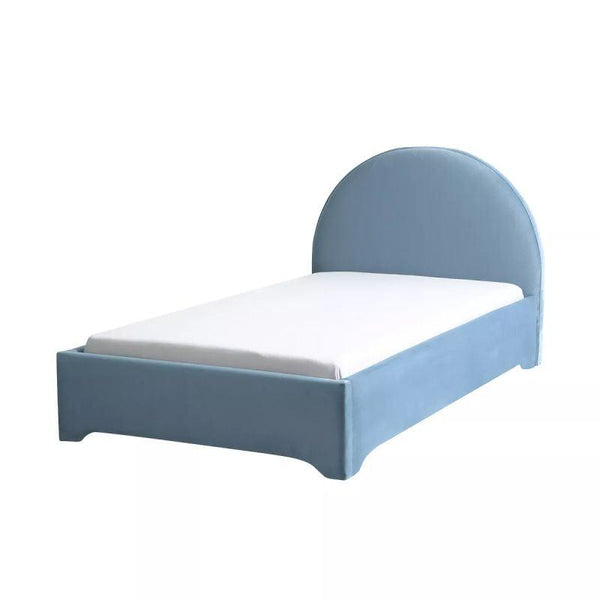 Kids' Sky Blue Fabric Upholstered MDF Bed: Serene Comfort, 120x200x140 cm by Alhome - 110112750 - Zrafh.com - Your Destination for Baby & Mother Needs in Saudi Arabia