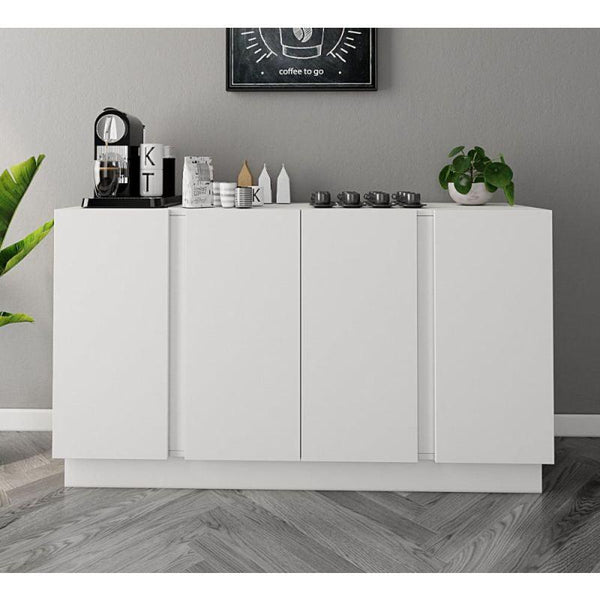 White Coffee Corner with Drawers By Alhome - Zrafh.com - Your Destination for Baby & Mother Needs in Saudi Arabia