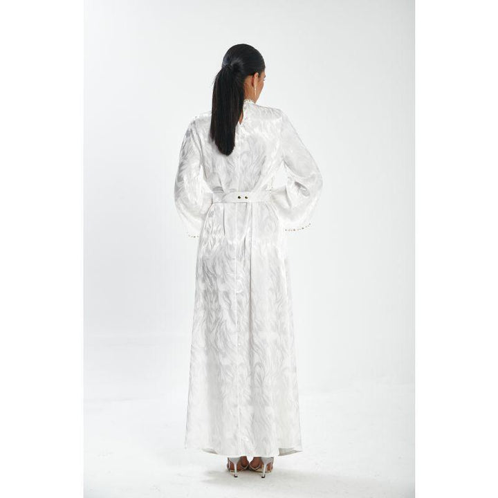 Londonella Women's Long Summer Dress With Long Sleeves And Belt - Lon100307 - Zrafh.com - Your Destination for Baby & Mother Needs in Saudi Arabia