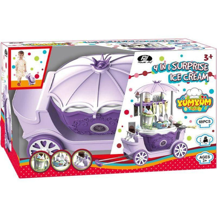 Power Joy toy 4-in-1 Yumyum Surprise Icecream - Purple - ZRAFH