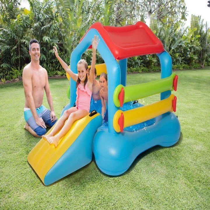 inflatable Island With Slide For Kids Mutlicolor - 48x36x42 - 26-43425 - ZRAFH