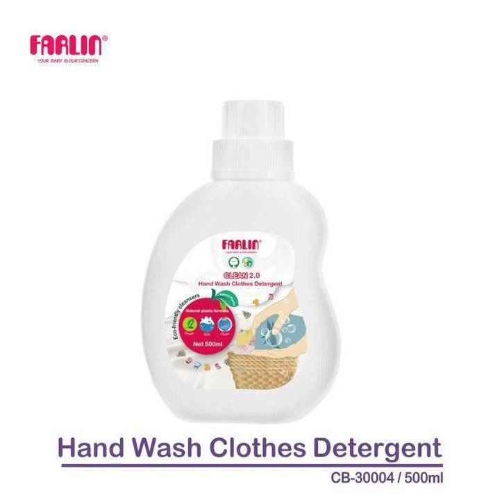 Farlin Clean Hand Wash Baby Clothes Detergent Bottle - 500 ml - ZRAFH