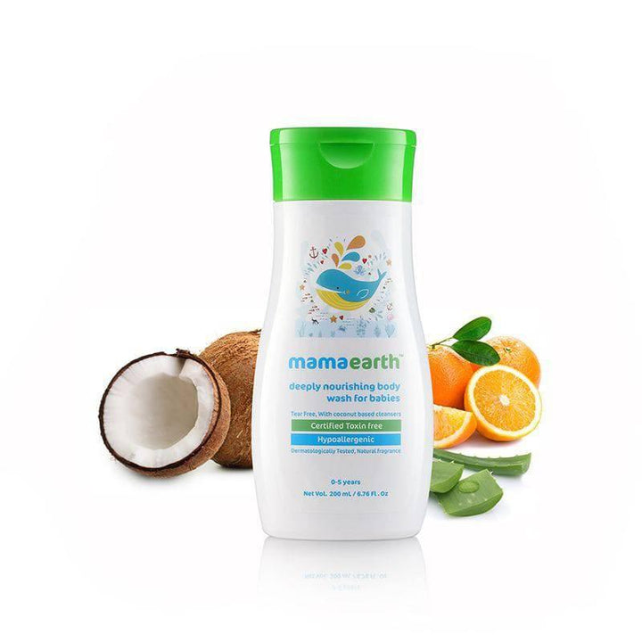 Mama earth Deeply Nourishing Body Wash For Babies - 200mI - ZRAFH